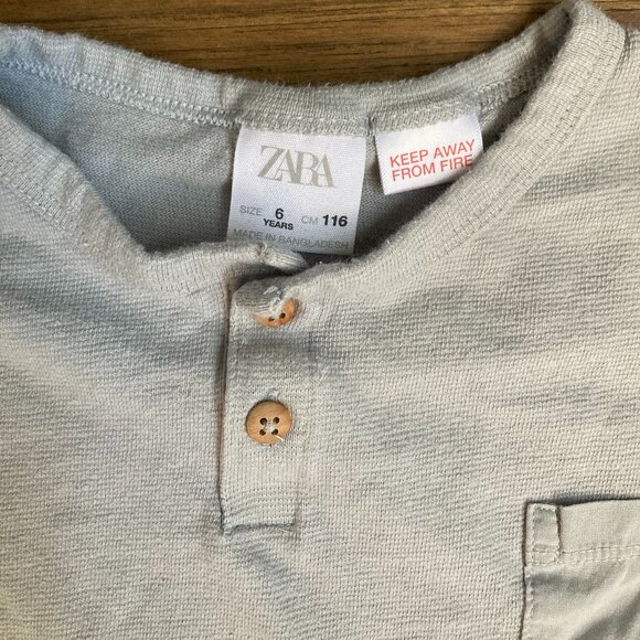 ZARA Kids Henley Shirt - Picture 2 of 4